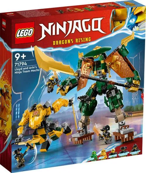 Конструктор LEGO Ninjago Командні роботи ніндзя Ллойда й Арін