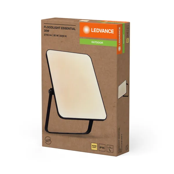 Прожектор LEDVANCE ESSENTIAL 30Вт 2700Лм 3000K черный цена в Украине