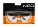 Очки защитные Neo Tools противоосколочные, нейлоновые дужки, регулировка длины и угла душек, стойкие к царапинам, прозрачный цена в Украине