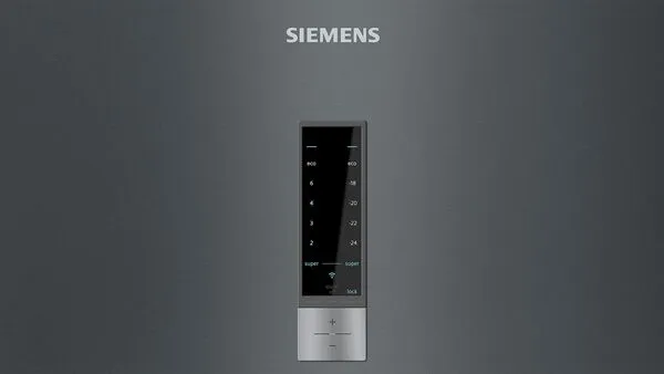 Холодильник Siemens с нижн. мороз., 203x60x67, xолод.отд.-279л, мороз.отд.-87л, 2дв., А++, NF, инв., дисплей, графит купить в Украине