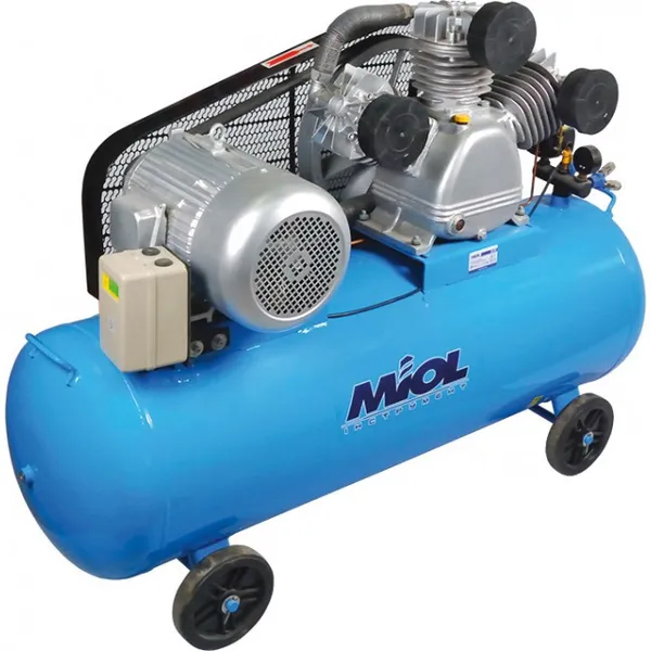 Компресор трициліндровий (220 л, 1000 л/хв) MIOL 81-197 масляний клиноремінний
