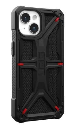 Чохол UAG для iPhone 15, Monarch, Kevlar Black фото