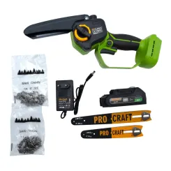 Бесщеточная аккумуляторная мини пила цепная Procraft PKA45 (1 АКБ) фото