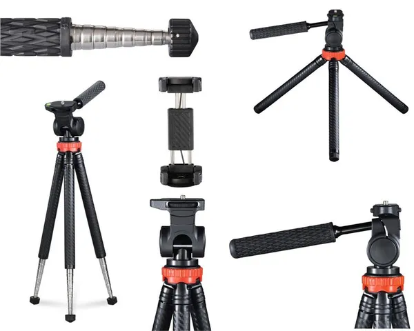 Штатив для смартфонов Hama Tripod 106 2D, 25.5 -106 cm, черный
