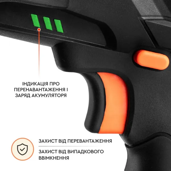 Акумуляторний секатор Dnipro-M PS-12BC + Акумуляторна ланцюгова пила CS-12 + Акумуляторна батарея BP-122 + Зарядний пристрій FC-122 ціна в Україні