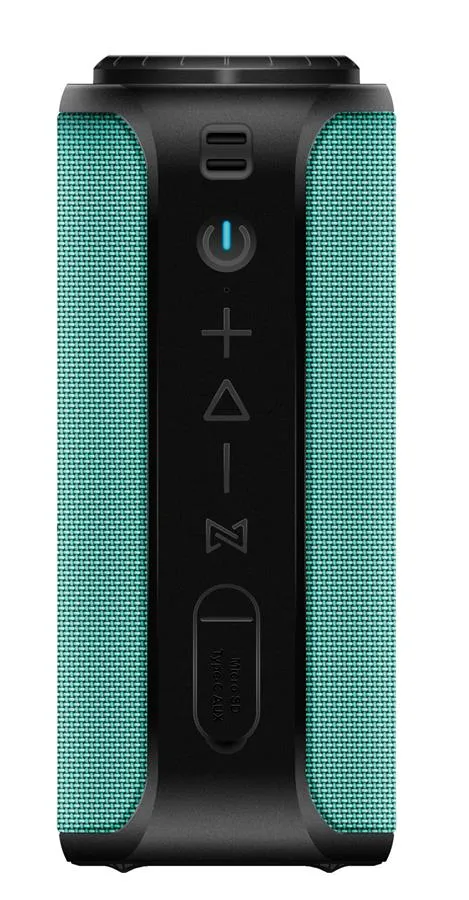 Акустична система 2E SoundXTube TWS, MP3, Wireless, Waterproof Turquoise