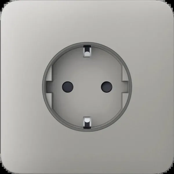 Передняя панель для встраиваемой розетки Ajax SoloCover for Outlet Basic, oyster