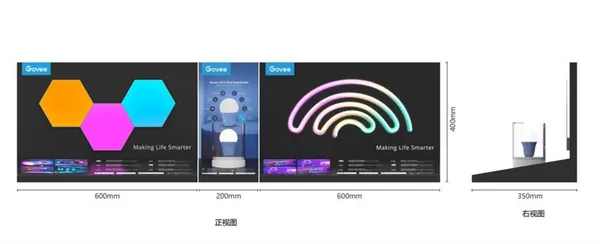 Acrylic desktop display C for H61A1