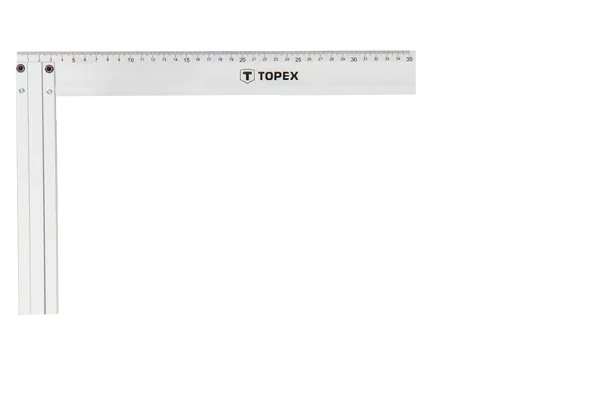 Угольник строительный TOPEX, алюминиевый, 350x190мм