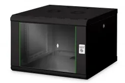 Шкаф DIGITUS 19", 7U, Wall Mounting Unique, 600x600 мм, 60кг максимально, черный фото