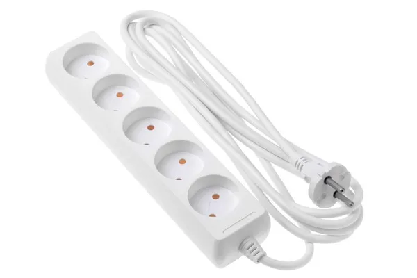 Удлинитель сетевой 2E 3м, 5xТипC, 10A, белый