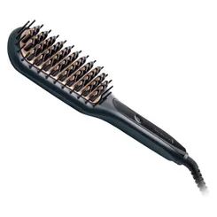 Щетка-выпрямитель  Remington Straight Brush, 62Вт, темп.режимов-3, 150-230С, ионизация, керамика, серый фото