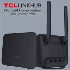 Маршрутизатор TCL LINKHUB (HH42CV2) LTE, Wi-Fi4, 1xFE LAN/WAN, 1xFE LAN, 2xSMA, Чорный фото