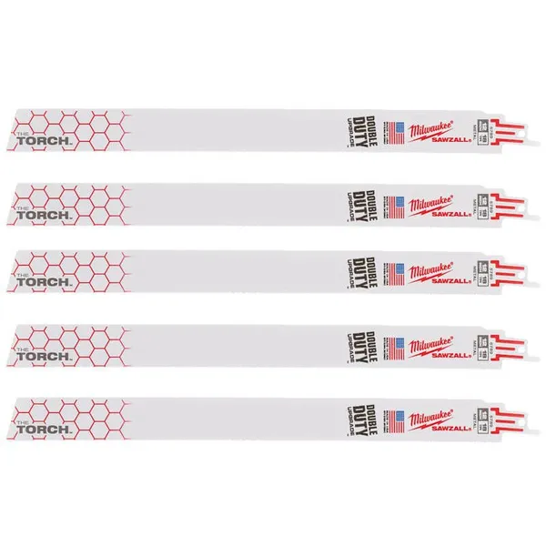 Полотно для шабельних пил TORCH MILWAUKEE, 300х1,4мм, (5шт), (метал)