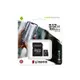 Карта пам'яті Kingston microSD  512GB C10 UHS-I U3 A1 R100/W85MB/s + SD