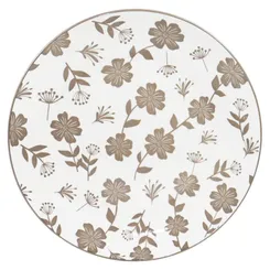 Тарелка обеденная ARDESTO Ravenna, 26.8см, фарфор, бело-бежевый фото