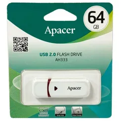 Накопичувач Apacer  64GB USB 2.0 Type-A AH333 Білий фото