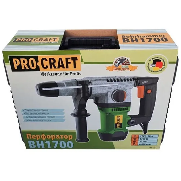 Перфоратор бочковый PROCRAFT BH-1700 отзывы
