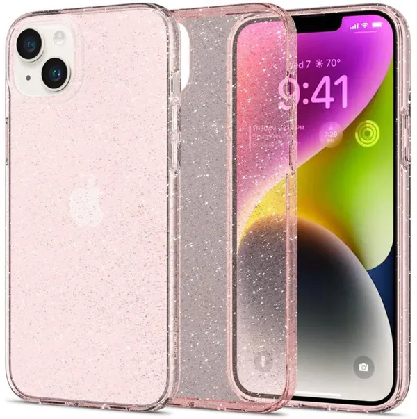 Чохол Spigen для iPhone 14, Liquid Crystal Glitter, Rose Quartz