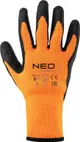 Заказать Перчатки рабочие Neo Tools, латексное покрытие, полиэстер, р.8, оранжево черные с доставкой