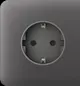 Боковая панель для встраиваемой розетки Ajax SideCover for Outlet Basic, grey