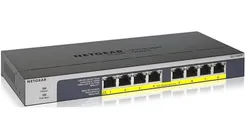 Коммутатор NETGEAR GS108PP 8xGE PoE, 123Вт, Неуправляемый фото