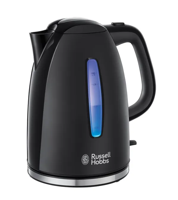 Электрочайник Russell Hobbs Textures Plus 1.7л, пластик, черный