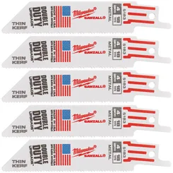 Полотно для шабельних пил THIN KERF MILWAUKEE, 100х1,4мм, (5шт), (метал) фото