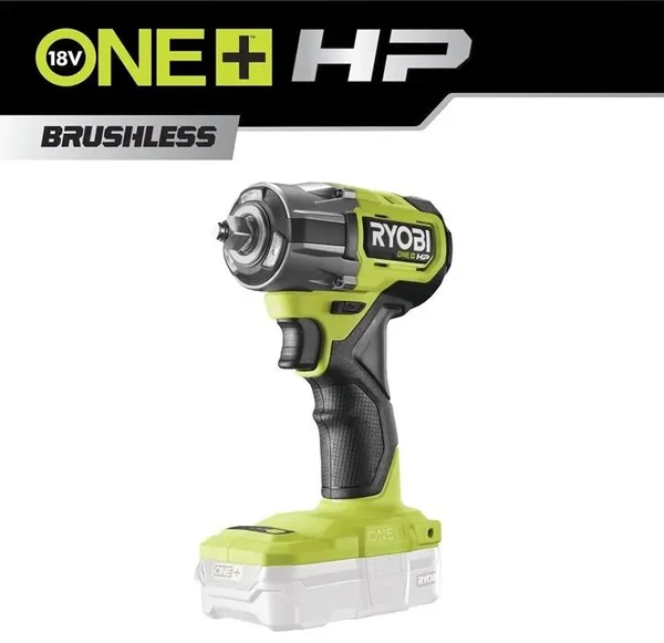 Гайковерт ударний акумуляторний Ryobi ONE+ HP RIW18C-0 18В 450Нм 2800об/хв 1/2" 4 швидкості 1.2кг без АКБ та ЗП