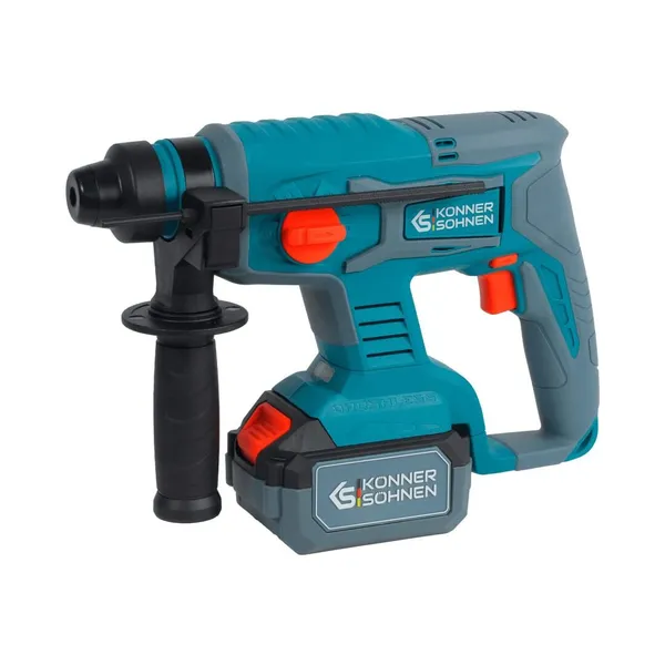 Набір із трьох акумуляторних інструментів Konner&Sohnen KS RHAGD 20V SET 3 20В дриль, шліфмашина кутова, перфоратор, швидкий ЗП 4.5А акб 2х4А·год сумка 7.5кг купити в Україні