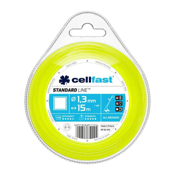 Жилка косильна Cellfast квадрат 1.3x15м