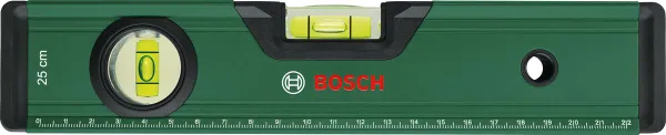 Рівень Bosch, 25см, 2 капсули, алюмінієвий корпус