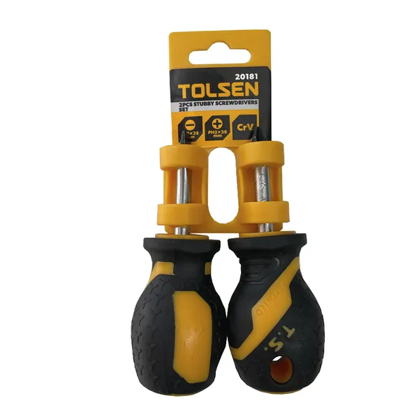 Отвертки Tolsen набор 2шт, SL, PH2, 38мм