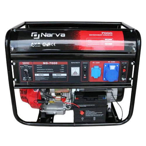 Генератор бензиновый 7 кВт макс электростартер, медная обмотка Narva NG-7000