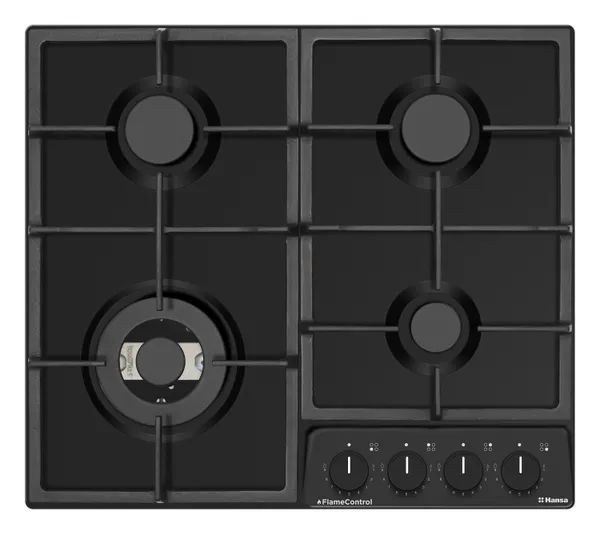 Варочная поверхность Hansa газовая, 59см, чугун, черный