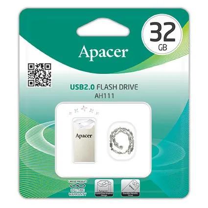 Накопичувач Apacer  32GB USB 2.0 Type-A AH111 Срібний