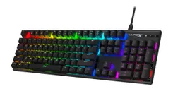 Клавіатура механічна HyperX Alloy Origins PBT 104key, AqUK, USB-A, EN/RU, RGB, чорний фото