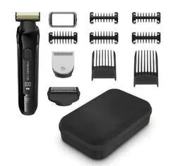 Триммер Rowenta Forever Sharp Ultimate для бороды и усов, акум., насадок-10, 120 мин. работы, дисплей, сталь, черный фото