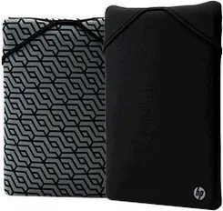 Чехол для ноутбука HP, Reversible Protective, 14", неопрен, черный/геометрический фото
