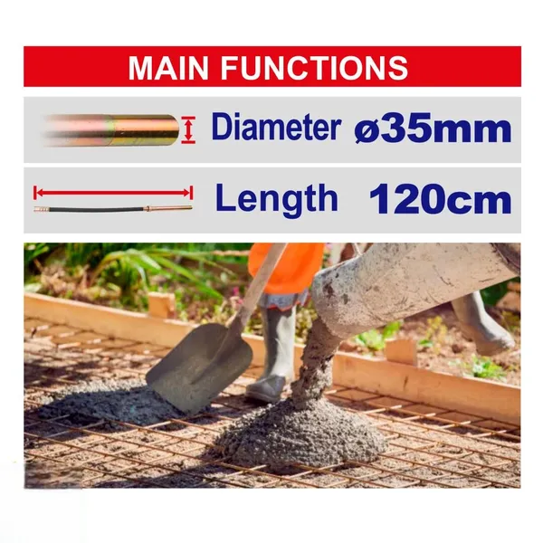 Вибратор для бетона аккумуляторный EMTOP ECVL202301 (без АКБ и ЗУ) цена в Украине