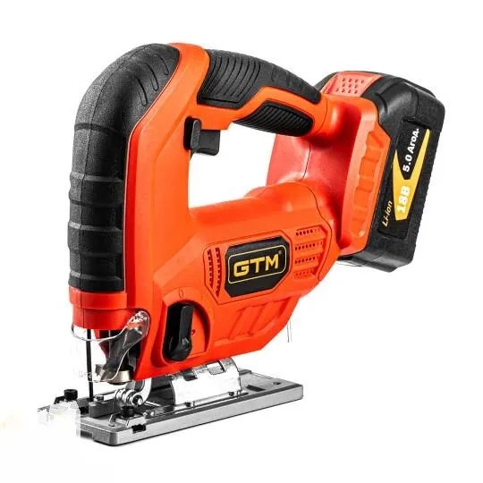 Лобзик акум. JS18/65 18В, 0-2500ход/хв, Quick Fix, дерево/кол.мет/сталь-65/10/6мм, +акум. 4Аг, зарядний пристрій купить в Украине