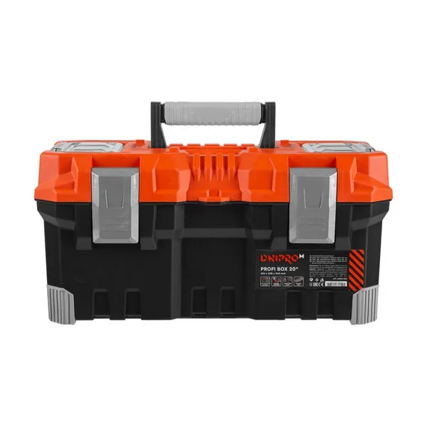 Пассатижи Dnipro-M ULTRA 185 мм + Отвертка с насадками 6 в 1 + Нож сегментный К-18 18 мм + Слесарный молоток Ultra 200 г + Ящик Profi Box 20" с доставкой