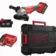 Шліфмашина кутова - болгарка акумуляторна безщіткова MILWAUKEE M18 BLSAG125XPD-402X діаметр 125мм, 2 акум., зар.пристр., дінакей ціна в Україні