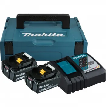 Набор аккумулятора и зарядного устройства Makita 198116-4 LXT BL1860B, 2х18В, 6А•час, ЗУ DC18RC, кейс Makpac цена в Украине