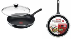 Сковорода с крышкой Tefal Day by Day, 28см, с крышкой, алюминий, бакелит, стекло, черный фото