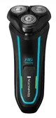 Бритва електр. Remington Style Aqua роторная,  бритв.головок-3, Ni-Mh, сух.+влажн., водонепрон., дорожн., чехол, черно-синий