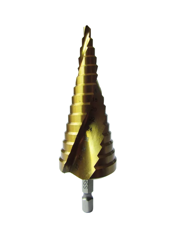 Свердло ступеневе 4,0-32,0мм  15ступенів HSS TiN