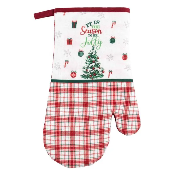 Рукавичка ARDESTO Christmas Tree 18х30см, 100% полиэстер (верх), 100% хлопок (низ), зеленый