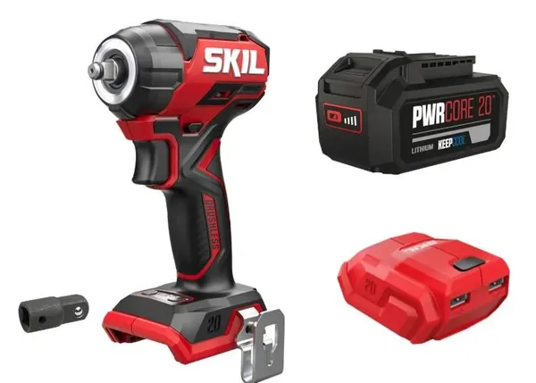 Гайковерт ударный SKIL 3265 CA Compact 20В 1х5А·час до 2850об·мин 250Нм 0.9кг