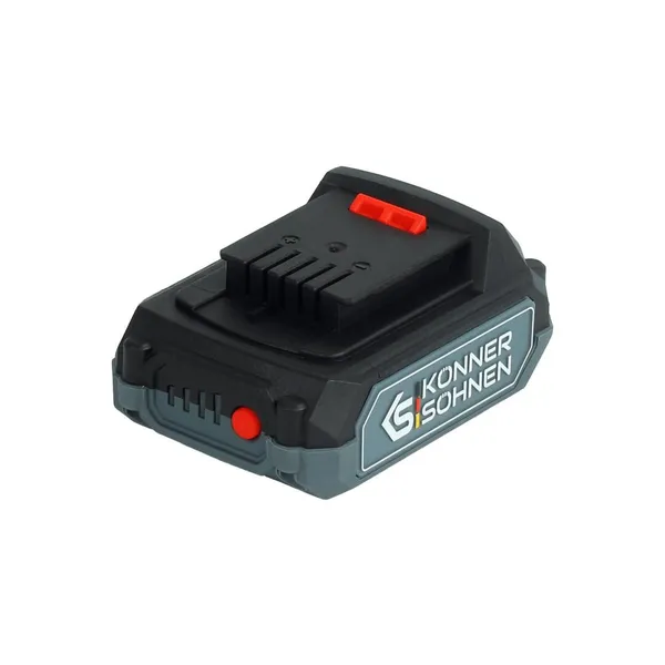 Купити Набір із двох акумуляторних інструментів Konner&Sohnen KS IDAGB 20V SET 1 20В дриль ударний, шліфмашина кутова, швидкий ЗП 2.4А акб 1х2А·год+1х4А·год кейс 3кг зі знижкою